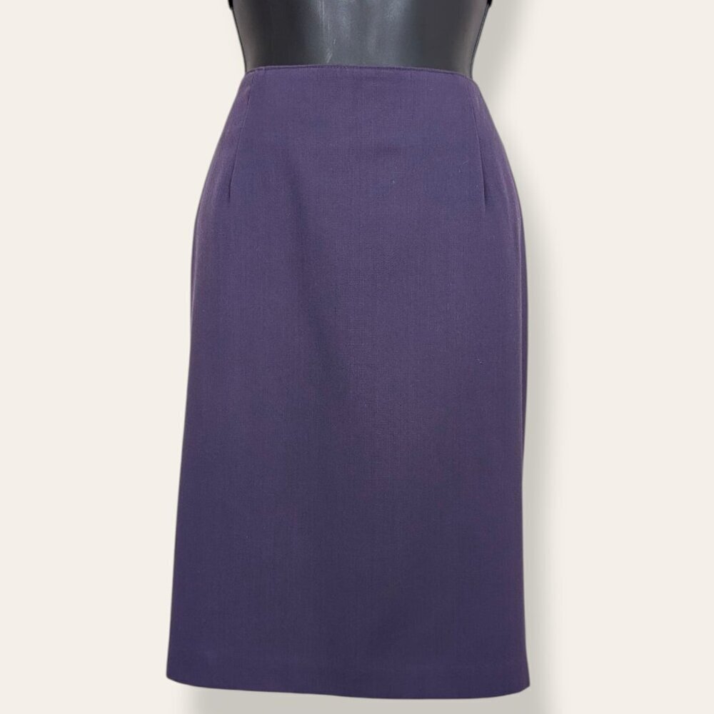 V. Pariscope Purple Pencil Skirt